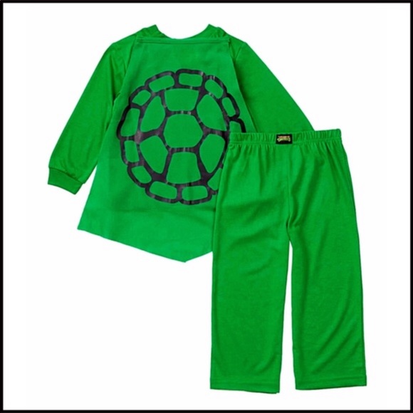TEENAGE NINJA TURTLES PAJAMAS PJS CAPE SLEEP SET A2C - Picture 5 of 6